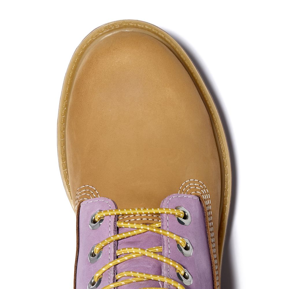 Bocanci 6-Inch Timberland Dama Maro/Violet - Premium Waterproof - Romania - DBZMOI503